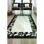 Dekoreko 1495D2-7 Kaymaz Taban Djt Salon Halısı Yıldız Deri Modern 1495 Siyah