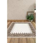 Dekoreko 1529K2-7 Kaymaz Taban Djt Salon Halısı Trend Modern 1529 Krem
