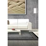 Dekoreko 1674D1-7 Kaymaz Taban Djt Salon Halısı Yıldız Deri Saçaklı Modern 1674 Gri