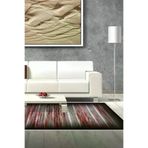 Dekoreko 1693D2-7 Kaymaz Taban Djt Salon Halısı Yıldız Deri Modern 1693 Siyah Bordo