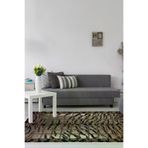 Dekoreko 1906K2-7 Kaymaz Taban Djt Salon Halısı Trend Saçaklı Modern 1906 Kahve