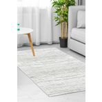 Dekoreko 1910 İnci Dijital Saçaksız Gri 80x120 cm Salon Halı