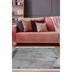 Dekoreko 1921P1-7 Kaymaz Taban Djt Salon Halısı Star Pamuk Saçaklı Modern 1921 Gri