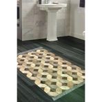 Dekoreko 1926P1-9 Kaymaz Taban Djt Banyo Halısı Star Pamuk Saçaklı Modern 1926 Kahve