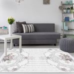 Dekoreko 2020 Desen 1 İnci Dijital Saçaklı 80x200 cm Halı