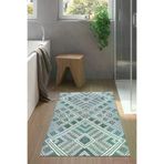 Dekoreko 2029K2-9 Kaymaz Taban Djt Banyo Halısı Trend Modern 2029 Mavi