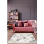 Dekoreko 2087 İnci Dijital Saçaklı Gri 120x180 cm Halı