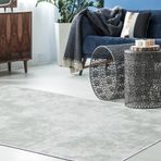 Dekoreko 2092 İpek Halı Saçaksız Gri 120x180 cm Salon Halı