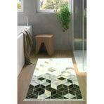 Dekoreko 2146MP1-9 Kaymaz Taban Djt Banyo Halısı Star Pamuk Saçaklı Iskandinav 2146M Krem