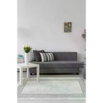Dekoreko 626MD2-7 Kaymaz Taban Djt Salon Halısı Yıldız Deri Modern 626M Gri