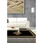 Dekoreko 656MD1-7 Kaymaz Taban Djt Salon Halısı Yıldız Deri Saçaklı Modern 656M Gold