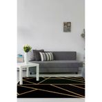 Dekoreko 686MK2-7 Kaymaz Taban Djt Salon Halısı Trend Modern 686M Gold
