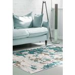 Dekoreko 7003 İpek Halı Saçaksız Mavi 80x120 cm Salon Halı