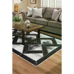 Dekoreko 722D2-7 Kaymaz Taban Djt Salon Halısı Yıldız Deri Modern 722 Gri