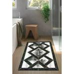 Dekoreko 722P2-9 Kaymaz Taban Djt Banyo Halısı Star Pamuk Modern 722 Gri