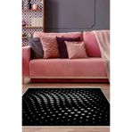 Dekoreko 723D2-7 Kaymaz Taban Djt Salon Halısı Yıldız Deri Modern 723 Gri