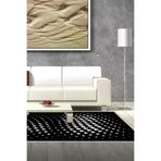 Dekoreko 723P2-7 Kaymaz Taban Djt Salon Halısı Star Pamuk Modern 723 Siyah