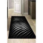 Dekoreko 723P2-8 Kaymaz Taban Djt Mutfak Halısı Star Pamuk Modern 723 Siyah