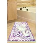 Dekoreko 728K1-9 Kaymaz Taban Djt Banyo Halısı Trend Saçaklı Modern 728 Mürdüm