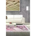 Dekoreko 729D2-7 Kaymaz Taban Djt Salon Halısı Yıldız Deri Modern 729 Pudra