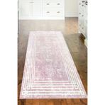 Dekoreko Dijital Mutfak Halısı Yıldız Deri Kaymaz Taban Modern Shelbi Pudra D-M5142D2-8
