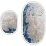 Dekoreko Dijital Saçaklı Oval Klozet Takımı 1894 Desen 1 - Renkli - 1138