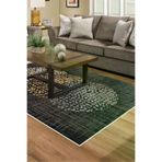 Dekoreko E4052K2-7 Kaymaz Taban Djt Salon Halısı Trend Modern E4052 Bej Krem Mavi
