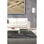 Dekoreko F5005K2-7 Kaymaz Taban Djt Salon Halısı Trend Modern F5005 Gold Siyah