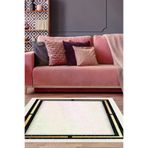 Dekoreko F5006P2-7 Kaymaz Taban Djt Salon Halısı Star Pamuk Modern F5006 Bej