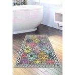 Dekoreko F5008K2-9 Kaymaz Taban Djt Banyo Halısı Trend Iskandinav F5008 Renkli