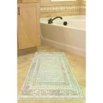 Dekoreko F5036P1-9 Kaymaz Taban Djt Banyo Halısı Star Pamuk Saçaklı Modern F5036 Kahve