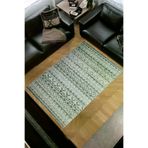 Dekoreko F5078D2-7 Kaymaz Taban Djt Salon Halısı Yıldız Deri Iskandinav F5078 Yeşil