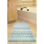 Dekoreko F5078K1-9 Kaymaz Taban Djt Banyo Halısı Trend Saçaklı Iskandinav F5078 Lacivert