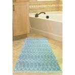 Dekoreko F5084K1-9 Kaymaz Taban Djt Banyo Halısı Trend Saçaklı Iskandinav F5084 Lacivert