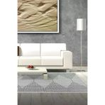 Dekoreko F5085D2-7 Kaymaz Taban Djt Salon Halısı Yıldız Deri Iskandinav F5085 Gri