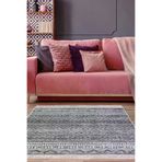 Dekoreko F5087K1-7 Kaymaz Taban Djt Salon Halısı Trend Saçaklı Iskandinav F5087 Antrasit