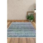 Dekoreko F5087K2-7 Kaymaz Taban Djt Salon Halısı Trend Iskandinav F5087 Turkuaz