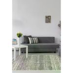 Dekoreko F5087P2-7 Kaymaz Taban Djt Salon Halısı Star Pamuk Iskandinav F5087 Gri