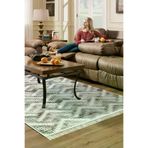 Dekoreko F5124K1-7 Kaymaz Taban Djt Salon Halısı Trend Saçaklı Iskandinav F5124 Kahve