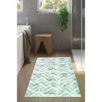 Dekoreko F5124K2-9 Kaymaz Taban Djt Banyo Halısı Trend Iskandinav F5124 Yeşil