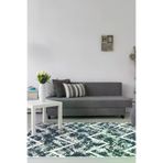 Dekoreko F5128K2-7 Kaymaz Taban Djt Salon Halısı Trend Iskandinav F5128 Mavi