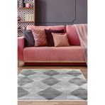 Dekoreko F5131K2-7 Kaymaz Taban Djt Salon Halısı Trend Iskandinav F5131 Gri
