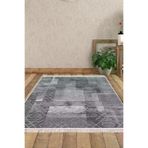 Dekoreko F5132K1-7 Kaymaz Taban Djt Salon Halısı Trend Saçaklı Iskandinav F5132 Gri