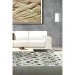Dekoreko F5136D1-7 Kaymaz Taban Djt Salon Halısı Yıldız Deri Saçaklı Iskandinav F5136 Gri
