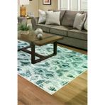 Dekoreko F5136K2-7 Kaymaz Taban Djt Salon Halısı Trend Iskandinav F5136 Turkuaz