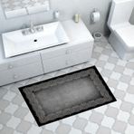 Dekoreko Kaymaz Taban Djt Banyo Halısı Star Pamuk Modern 1674 Kahve