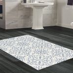 Dekoreko Kaymaz Taban Djt Banyo Halısı Star Pamuk Modern 1906M Krem