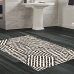 Dekoreko Kaymaz Taban Djt Banyo Halısı Star Pamuk Modern 713 Kahve