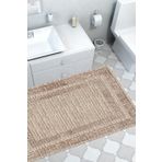 Dekoreko Kaymaz Taban Djt Banyo Halısı Star Pamuk Modern F5036 Kahve F5036P2-9