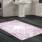 Dekoreko Kaymaz Taban Djt Banyo Halısı Star Pamuk Modern M5003 Kahve